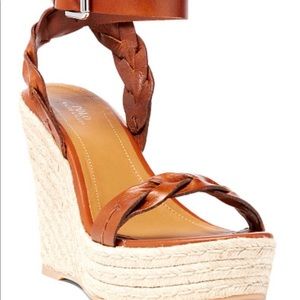 Polo Ralph Lauren Brown Etain Calfskin Espadrille